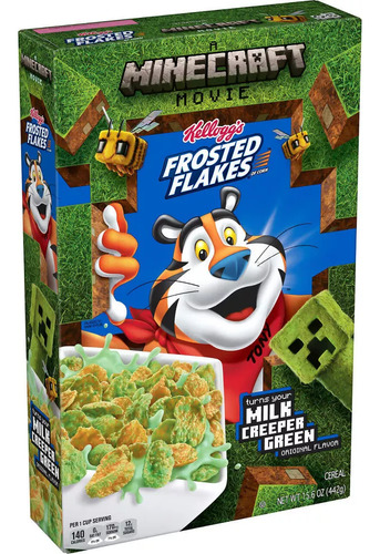 Cereal Kellogg's Zucaritas De La Película De Minecraft