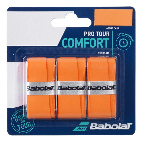 Overgrip Babolat Pro Tour Tenis/ Padel Naranjo X3