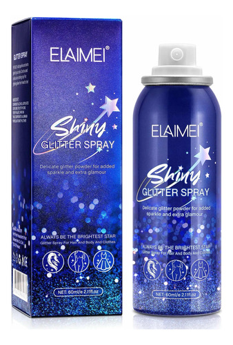 Spray De Brillos Para Cabello Ropa Y Piel Fiesta Neón Pelo