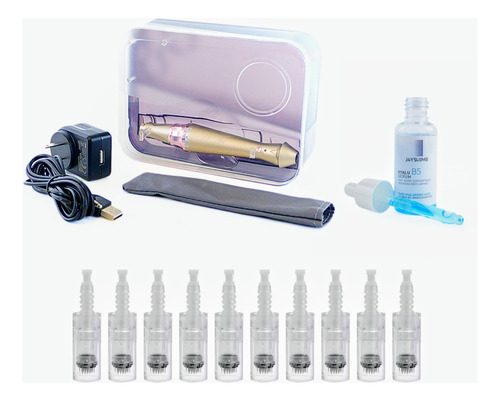 Pluma Dermapen Dr.lau E30+serum B5+10 Repuestos 42 Pines