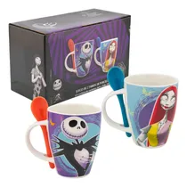 Comprar 2 Tazas Disney Extraño Mundo Jack Calavera Porcelana 310 Ml Color Violeta El Extraño Mundo De Jack