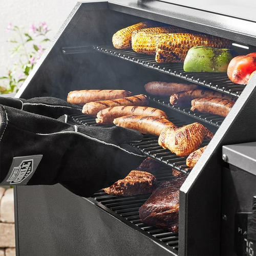 Asador Parrilla Ahumador Commodore Expert Grill Con Pantalla Color Negro