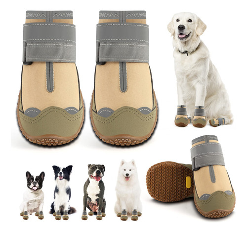 Zapatos Para Perros Grandes, Botas De Perro Medianas Y Prot.