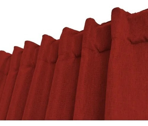 Imagen 5 de 6 de Cortinas Blackout Textil Lino Presillas Ocultas 140x220 Envi