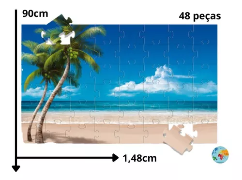 Trem na Praia - Quebra-Cabeça - Geniol