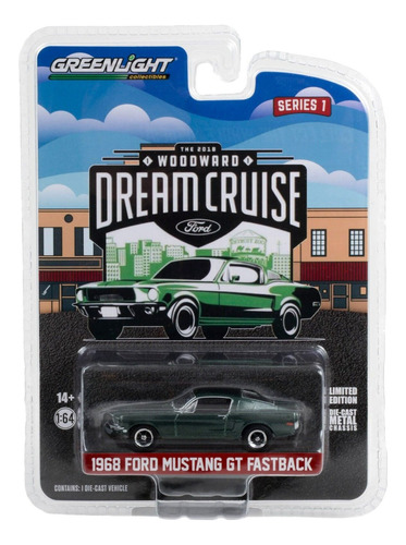 Auto Greenlight (1:64) Dream Cruise 1968 Ford Mustang