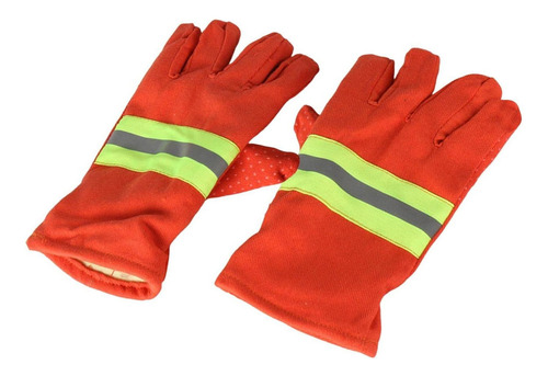 2 Guantes De Extinción De Incendios Naranjas, Guantes M