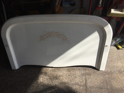Cabecera Blanca Laqueada Pintada A Mano