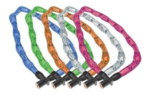 Tranca Onguard Cadena 4mm Forrada Colores Varios 80cm