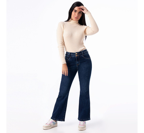 Pantalon Cargo Denim Stretch Pionier Klady Mujer