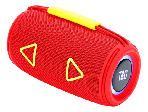 Parlante Tg-657 Portátil Bluetooth Usb Iluminaciónrgb Rojo