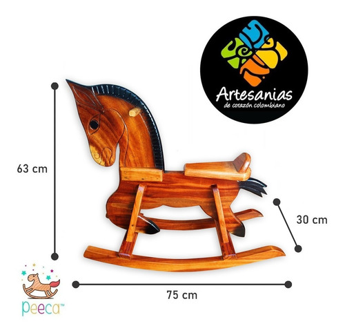 Caballo Madera Juguete De Niños Caballito Mecedor O Balancin