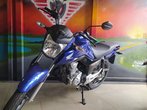 Imagem 6 de 7 de Honda Cg 160 Fan 2022 Azul Zero Km A Pronta Entrega