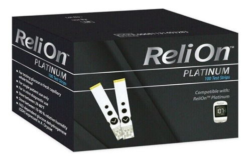 Relion Platinum 100 Tiras Reactivas Para Glucosa *usa*