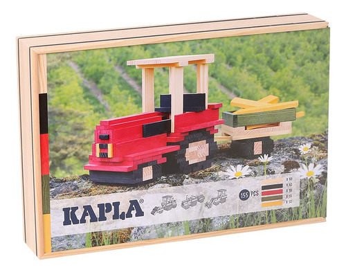 Kapla Tractor Juego De Construcción De Madera 155 Tablones