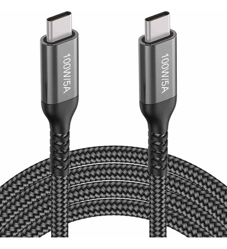 10ft Usb-c Largo A Cable Usb-c 100w, Tipo-c 20v/5a Fast Pd C