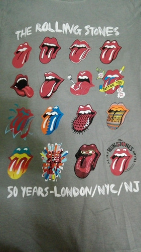 Polo Original Oficial The Rolling Stones 50 Years Años