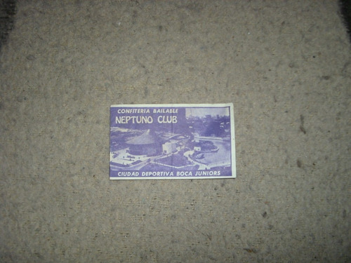 Imagen 2 de 4 de Rara Tarjeta Boliche Neptuno Ciudad Deportiva Boca Juniors