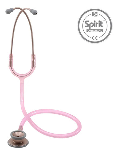 Estetoscópio Spirit Pro-lite Adulto Rosa Transparente