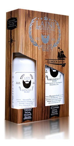 Imagen 5 de 5 de Laini X3kit Loción Bergamota Barba Bigote5% Y Champu Balsamo