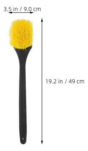 Cepillo Para Detalles De Ruedas Y Neumáticos De Coche, Mango