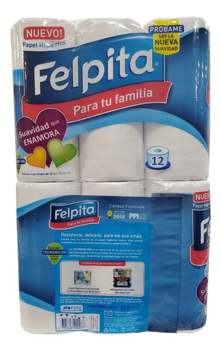 Papel Higienico Felpita 12x4x30