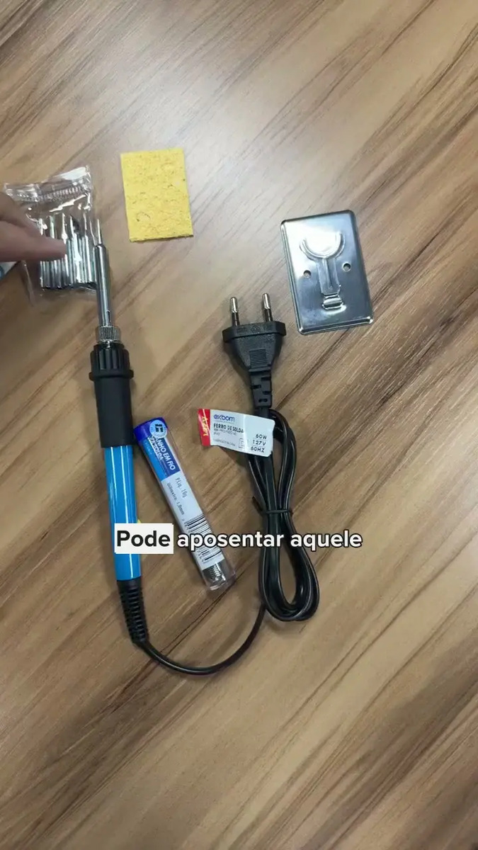 Kit Ferro De Solda 60W Several Importados Com Fluxo De Solda e ...