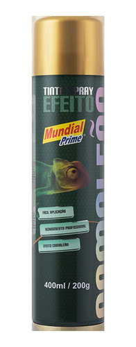Kit Tinta Spray Efeito Camaleão Cores 400ml + Fundo + Verniz