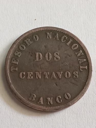 Moneda 2 Centavos 1854 Confederación Arg , Colección Garfio3