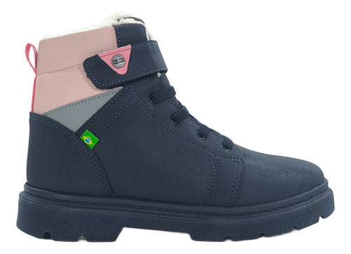 Botas Borcegos Klin Niñas Piel Abrigada Invierno Rimini