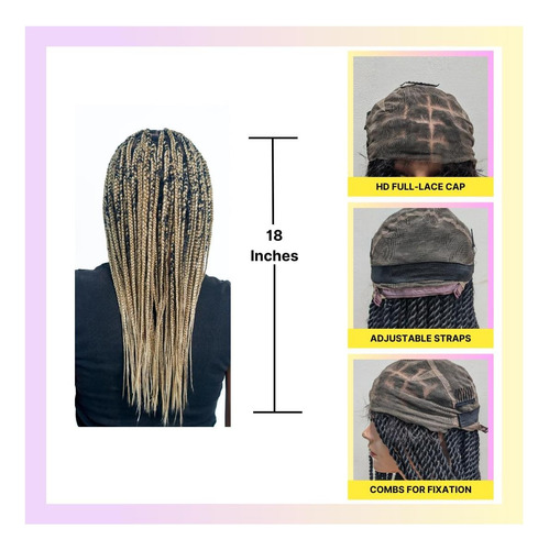 Wow Braids Box Braid Wig Perucas Trançadas Sem Nó Para Com &