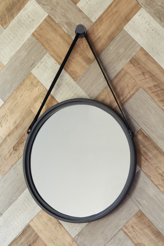 Imagen 2 de 4 de Espejo Circular De Pared Estilo Vintage Industrial