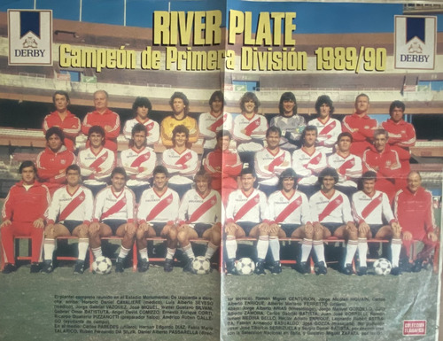 River Plate Campeón 1989, Antiguo Poster El Gráfico, Cr8b1