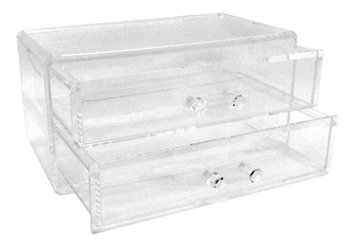 Organizador Acrilico 2 Cajones Maquillaje, Decoracion Uñas