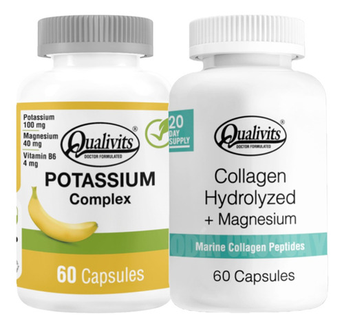 Potasio Complex + Colágeno Con Magnesio X60 - Qualivits