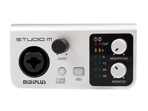 Imagen 1 de 10 de Placa De Audio Usb Midiplus Studio M 24 Bits Ideal Grabacion