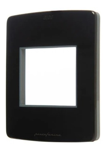 Imagen 2 de 3 de Llave De Luz Sica - Tapa Para 2 Módulos - Negro S - Mignon