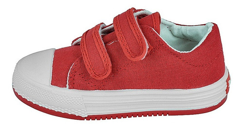 Zapatilla Colegial Abrojo Lona Rojo Pampero Infantil