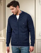Comprar Campera Hombre Con Cierre Bolsillos Y Bordado Mauro Sergio