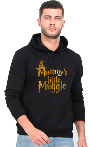 Poleron Canguro Unisex 148 Mommys Little Muggle Dorado 