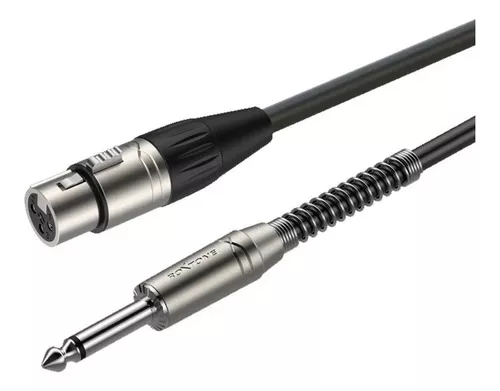 Cable Audio Microfono Canon Plug Roxtone Ficha Premium 3m