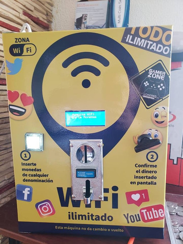 Imagen 6 de 6 de Maquina Expendedora De Wifi Por Monedas Somos Fabricantes