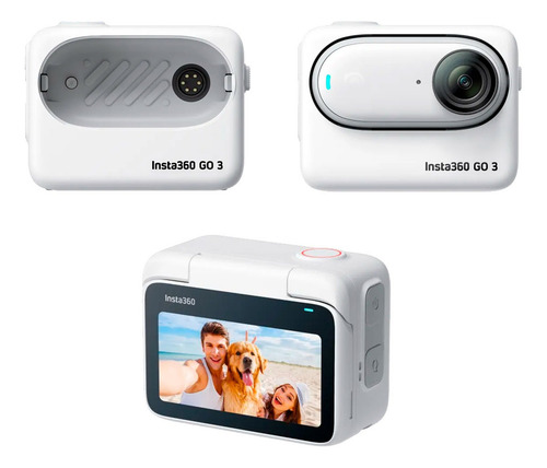 Cámara De Acción Mini Insta360 Go 3 128 Gb Magnética Color Blanco