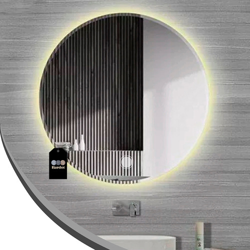 Luz Led Espejo Smart Touch Dimmer Baño Moderno Redondo 60 Cm
