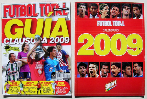 Futbol Total Revista + Calendario Del Año 2009, Oferta 2x1