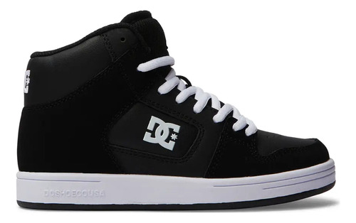 Zapatillas Dc Niños Manteca 4 Hi Negro-blanco