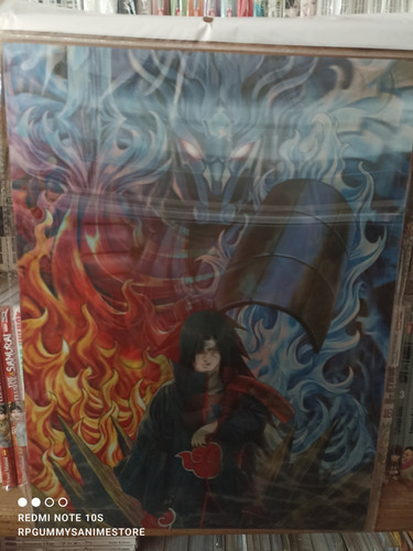 Naruto Shippuden Uchiha Poster Lenticular 3d (Usado)