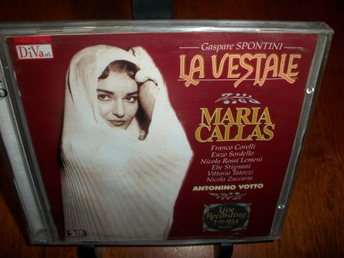 Maria Callas La Vestale  7/12/1954 Cd Doble  Nuevo 