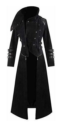 Abrigo Victoriano Steampunk Para Hombre Chaqueta De Frac Hal