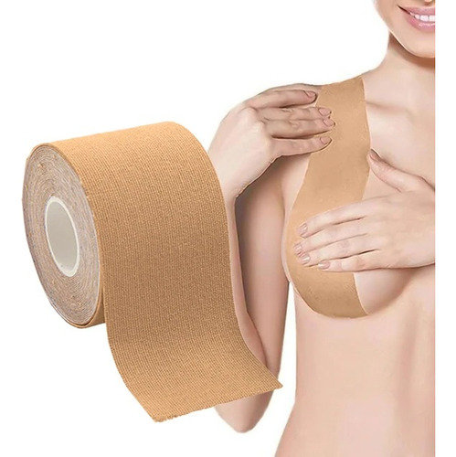 Cinta Boob Tape Rollo 5mts Corpiño Adhesivo Hipoalergenica 